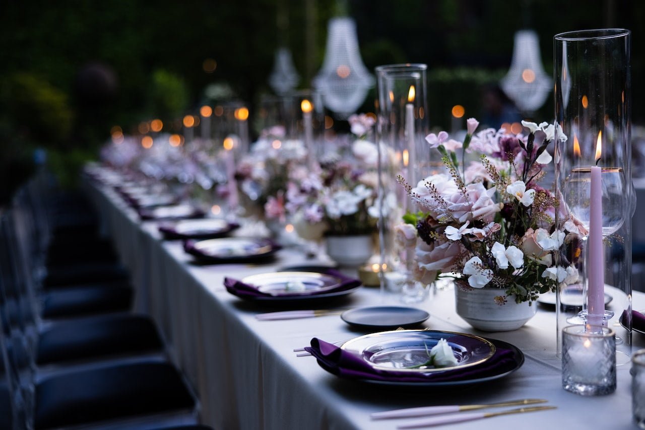 Purple Table Setting Inspiration