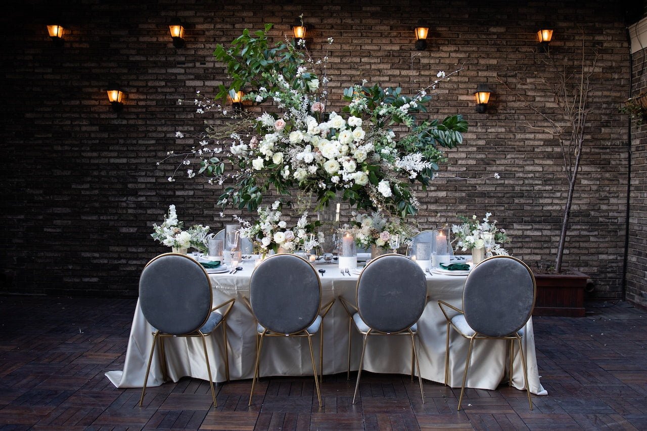 Pink and Grey Table Setting Inspiration