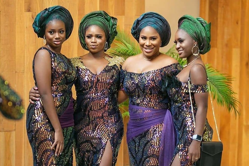 Aubergine and Olive Aso Oke Inspiration