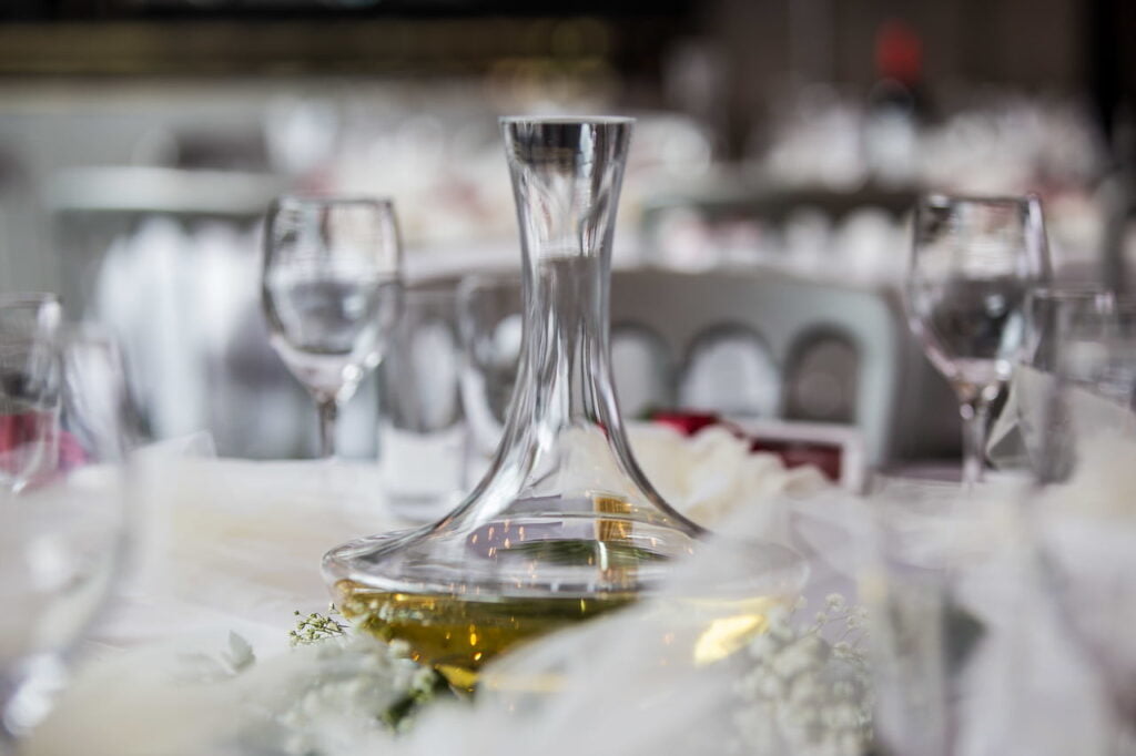 Wedding Decanter Centrepiece